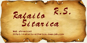 Rafailo Sitarica vizit kartica